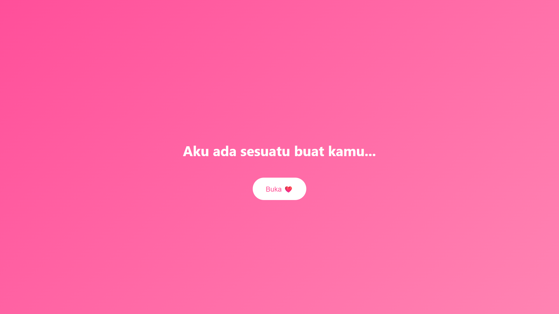 Romantic message website showcase